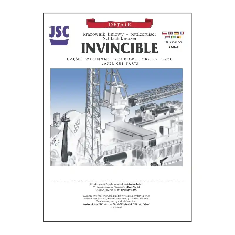 Achat Immédiat JSC 268-L Części Wycinane Laserowo Do Krążownika Liniowego Invincible