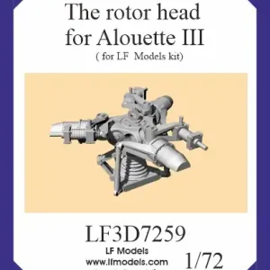 Achat Immédiat NEW! LF Models 3D7259 Aerospatiale Alouette III - Rotor Head (for LF Models Kits / 3D-Printed)