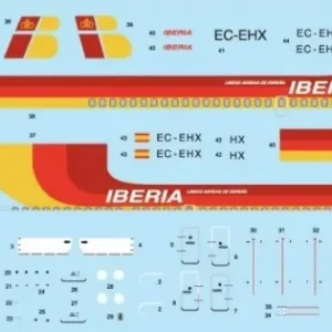 BOA Decals 14407 Boeing 737-300 Iberia Authentique