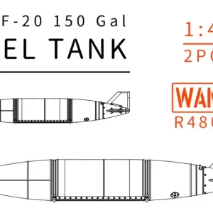 Vente Directe WandD STUDIO R48013 F-5E/F 150gal. Fuel Tank 2pcs
