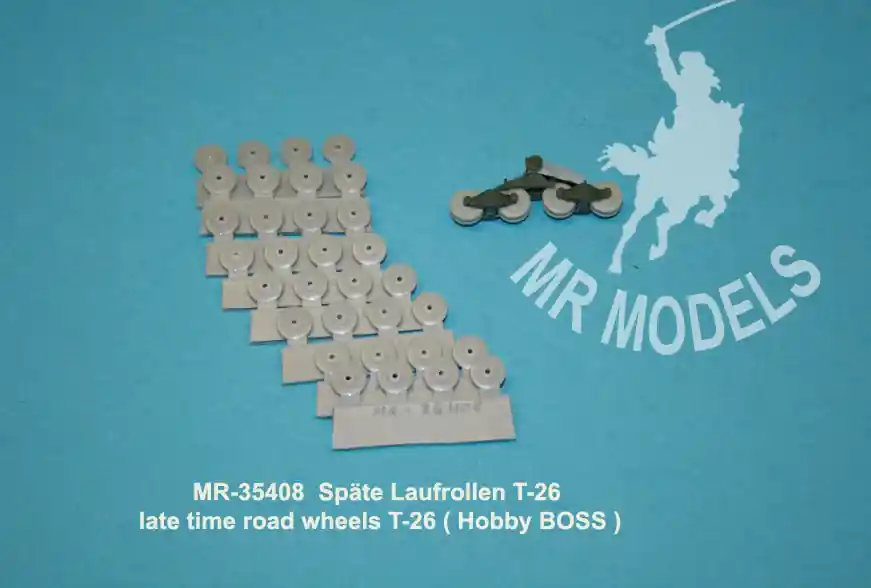 MR Modellbau 35408 Late time road wheels T-26 Petit Prix