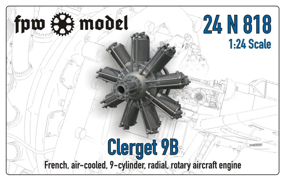FPW Model 24N818 Clerget 9B Nouveauté