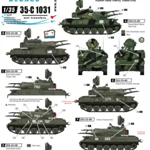 Haute Qualité Star-Decals 35-C1031 ZSU-23-4. Soviet and Russia.