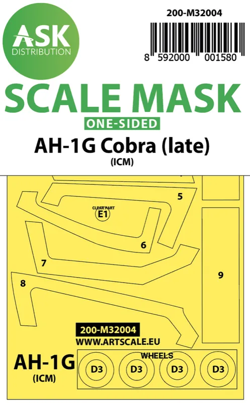 Art Scale Kit M32004 AH-1G Cobra late one-sided Affaire À Saisir