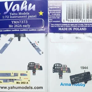 Réduction NEW! Yahu Models A7373 Messerschmitt Me-262 A Early - Intrument Panel (for Arma Hobby Kits)