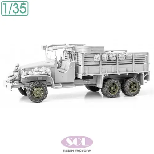 Petit Prix NEW! SOLMODEL MM1035 US WWII 2.5t 6x6 Cargo Truck - Wheel Tires Set with Chain (for Tamiya Kits / 3D-Printed)