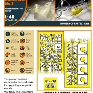 Seulement Aujourd'hui NEW! Clear Prop Models A48148 Bristol Beaufort Mk.I A - Painting Mask Set (for ICM Kits)