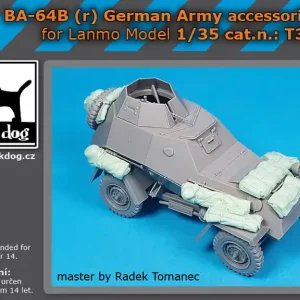 NEW! Black Dog T35331 BA-64B (r) German Army - Accessories Set (for Lanmo Models Kits) Offre Spéciale