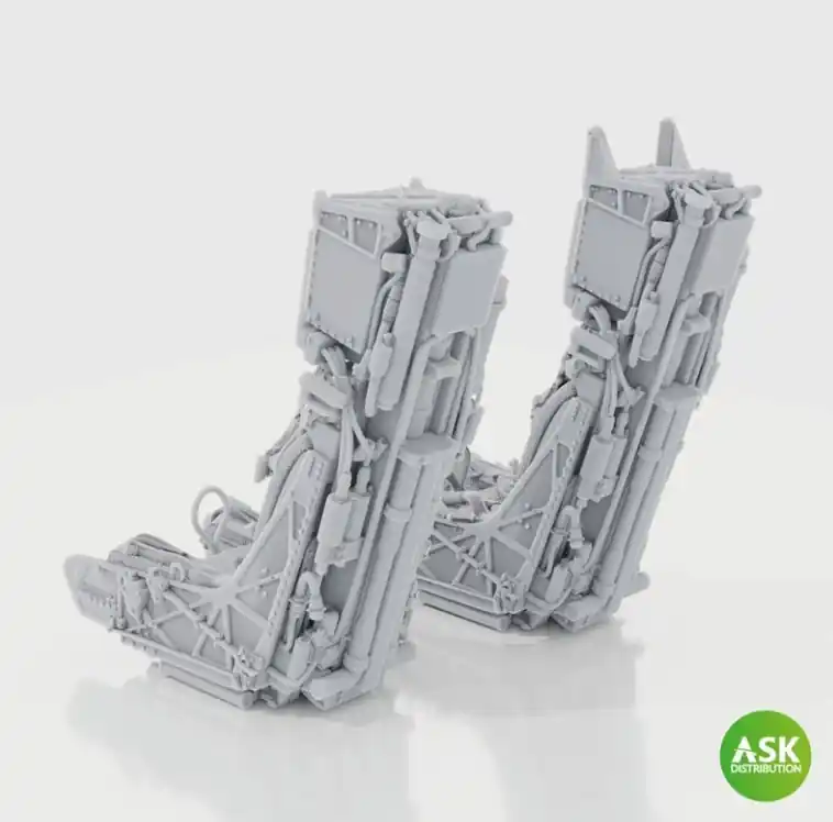 Offre Limitée NEW! Art Scale Kit A32040 Grumman F-14 D Tomcat - 3D-Printed SJU-17 Ejection Seats WITH Seat Belts (2 pcs / for Trumpeter Kits)