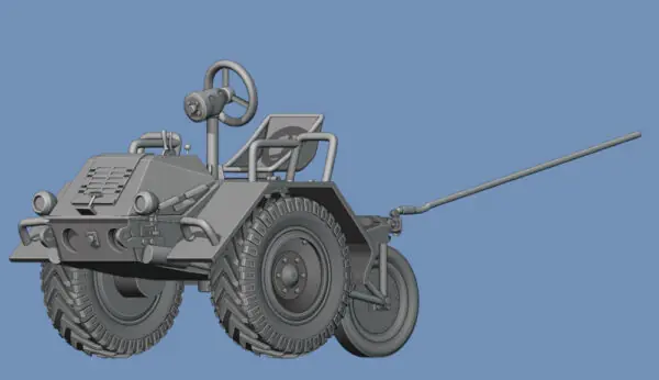 NEW! Germania-Figuren 48-WW2-0373 Scheuch Schlepper For Movements On The Runway Populaire