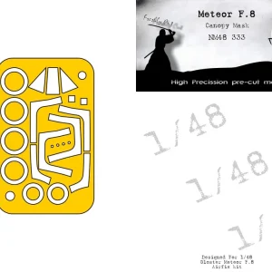 Acheter Direct NEW! DEAD Design Models NM48333 Gloster Meteor F.8 - Canopy Mask (for Airfix Kits)