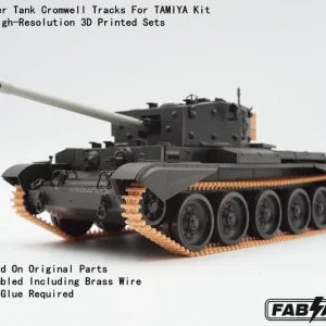 NEW! Fab Scale Fa35021 British Cruiser Tank Cromwell - Tracks Set (for Tamiya Kits / 3D-Printed) Expédié Aujourd'hui