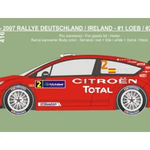 Prix Cassé Rejimodel 416 Citroen C4 WRC - Deutschland / Ireland 2007 - 1 Loeb / 2 Sordo (for Heller Kits)