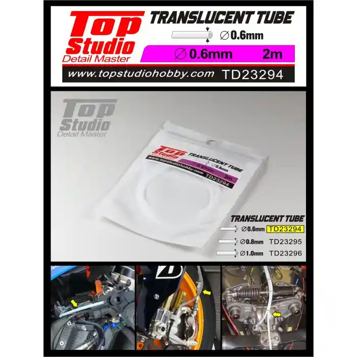 Top Studio TD23294 Translucent Tube 0.6 mm (2 m) Acheter Direct