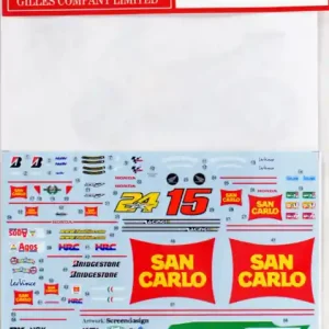 Studio 27 DC0837 Honda RC212V - San Carlo 2009 Decals Set (for Tamiya Kits) Offre Exclusive