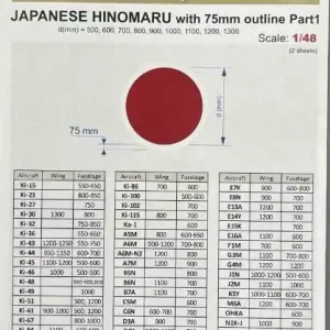 Prix Bas Armycast ACM49071 Japanese Hinomaru With 75mm Outline - Part I