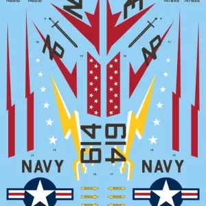 Promotion Saisonnière Caracal Models 48137 Douglas EKA-3 B Skywarrior Decals