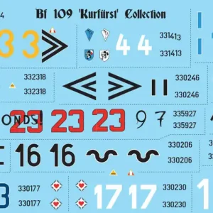 Aims 72D044 Messerchmitt Bf-109 K-4 - Kurfurst Collection Decal Set (15 Schemes) Satisfait Ou Remboursé