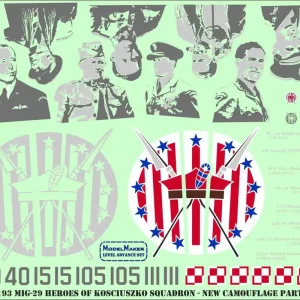 Offre Spéciale Model Maker Decals D48193 MiG-29 - Heroes of Kościuszko New Paint Scheme Part III (for GWH Kits)