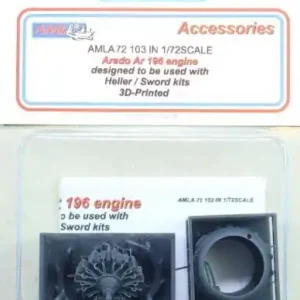AML A72103 Arado Ar 196 - Engine (3D-Printed / for Heller and Sword Kits) Haute Qualité