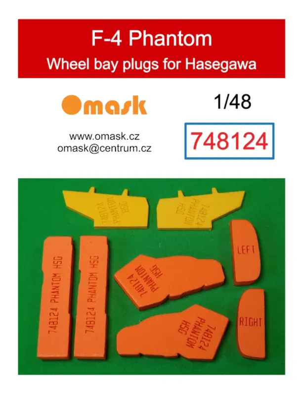 Livraison Express Omask 748124 McDonnell Douglas F-4 Phantom - Wheel Bay Plugs (for Hasegawa Kits)