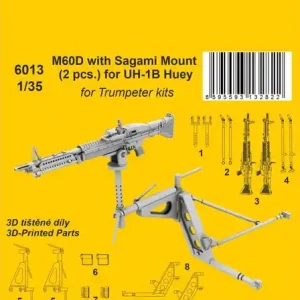 Meilleure Vente CMK K6013 M60D With Sagami Mount (2pcs) For UH-1B Huey (For Trumpeter)