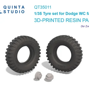 Meilleur Choix Quinta Studio QT35011 Dodge WC Family - 3-D Printed Tyre Set (for Zvezda Kits)