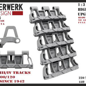 Offre Du Jour Panzerwerk Design 35-PW008 PzKpfw III/IV Tracks KGS 61/400/120 Type 5A, Since 1942