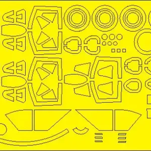 Bon Plan New Ware AM1193 MiG-21bis/MF/MFN/PFM/R/SMT ADVANCED Kabuki Masks For Eduard MiG-21 Kits