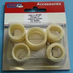 Top Vente AML A48045 Dassault Mirage IV - exhaust nozzles (designed to be used with Heller kits)
