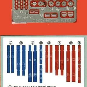 Tamiya 12637 Seat Belt Set A Certifié