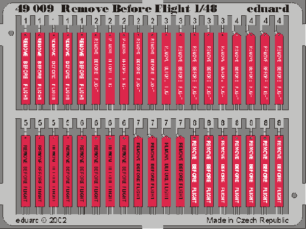 Quantité Limitée Eduard 49009 Remove Before Flight