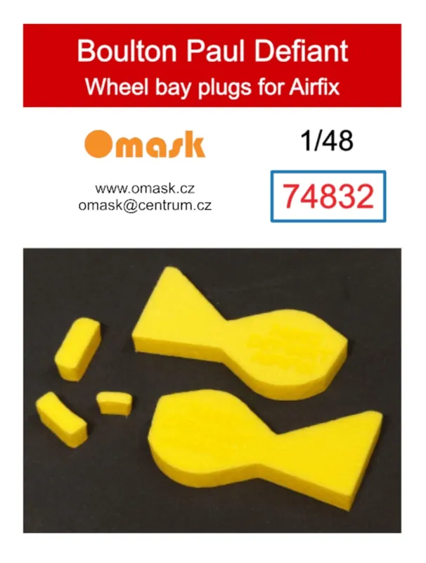 Omask 74832 Boulton Paul Defiant Wheel Bay Plugs (For Airfix A05128, A05128A, A05132) Nouveauté