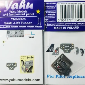 Yahu Models A4924 SAAB J-29 Tunnan (For Pilot Replicas) Quantité Limitée