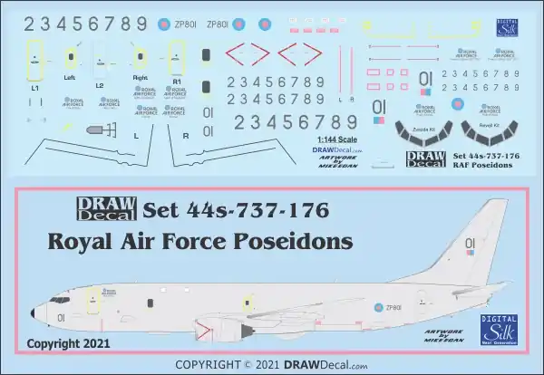 Solde Draw Decal 44-737-176 Poseidon MRA1s - RAF Decals