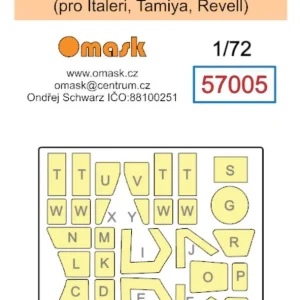 Omask 57005 Junkers Ju-87 B-2 / R-2 Masks (for Italeri / Revell / Tamiya kits) Meilleur Choix