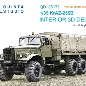 Meilleur Choix Quinta Studio QD+35172 KrAZ-255B - 3D-Printed & Coloured Interior with 3D-Printed Resin Parts (for Hobby Boss Kits)