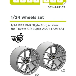 Commander Vite Decalcas PAR165 Toyota GT Supra A90 - BBS FI-R Style Forged (for Tamiya 24351 and 24371 Kits)