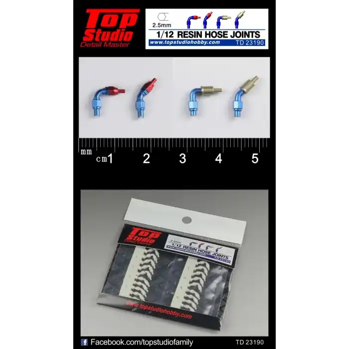 Authentique Top Studio TD23190 2.5 mm Resin Hose Joints