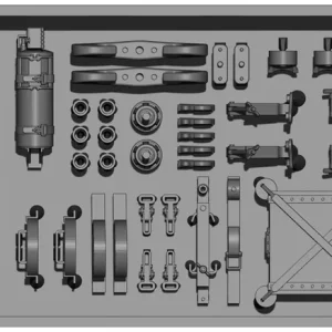 BSK Model D35018 Panther Ausf. D - 3D-Printed Detail Set Populaire