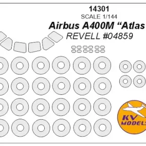 Commander Vite KV Models 14301 Airbus A400M “Atlas” (REVELL) + wheels masks