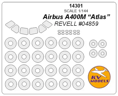 Commander Vite KV Models 14301 Airbus A400M “Atlas” (REVELL) + wheels masks