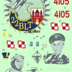 Model Maker Decals D48055 MiG-29UB "4105" Stanisław Skalski Quantité Limitée