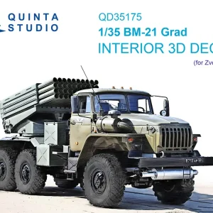 Dernière Chance Quinta Studio QD35175 BM-21 Grad - 3D-Printed & Coloured Interior (for Zvezda Kits)