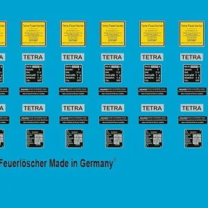 Expédié Aujourd'hui Peddinghaus-Decals 1248 Markings For Tetra Fire Extinguisher For German Tanks