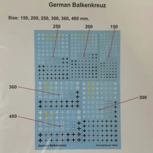 Techmod 72802 German Balkenkreuz Haute Qualité