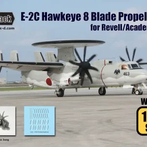 Super Prix Wolfpack Design WP14409 Grumman E-2C Hawkeye - 8 Blade Propeller Set (for Revell / Academy Kits)
