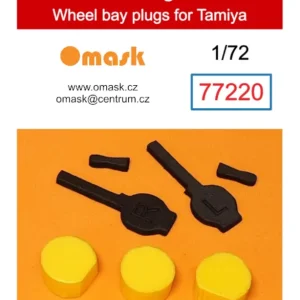 Haute Qualité Omask 77220 Zero Fighter Wheel Bay Plugs (For Tamiya)