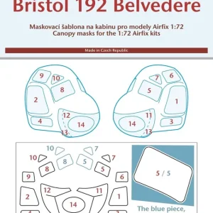 Livraison Express Peewit 72356 Bristol 192 Belvedere (For Airfix)