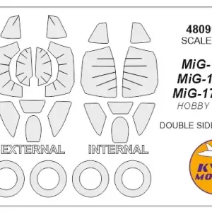 Commande En Gros KV Models 48091-1 MiG-17F / PF / PFU (HOBBY BOSS) - (double sided) + wheels masks